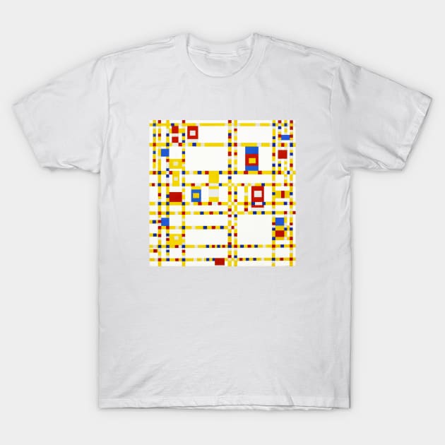 Mondrian Abstract Art T-Shirt by Blue Planet Boutique